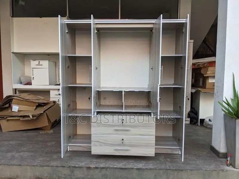 Melamaine 4 Door Wardrobe