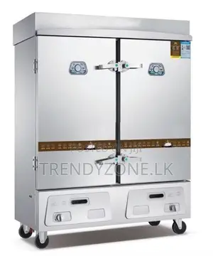 Industrial Gas Rice Steaming Cart 24 Trays