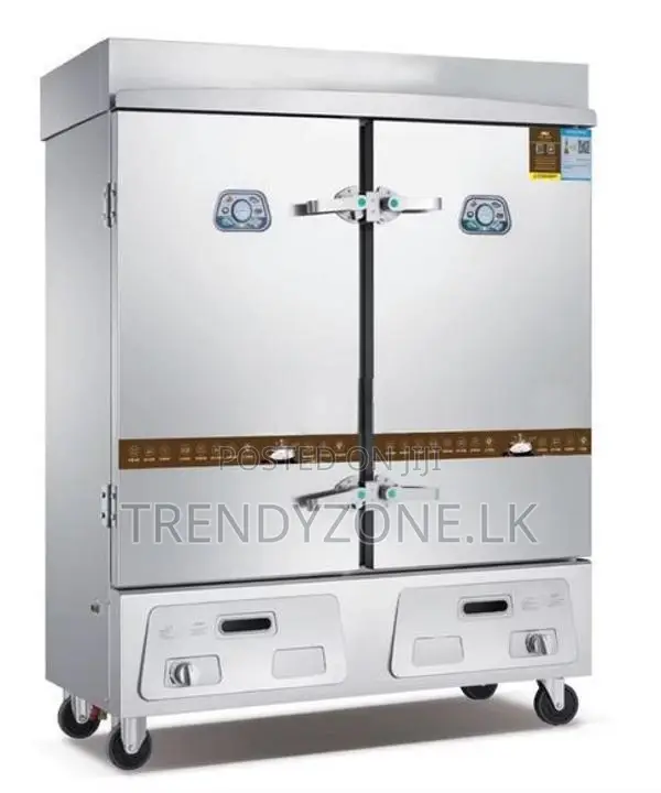 Industrial Gas Rice Steaming Cart 24 Trays