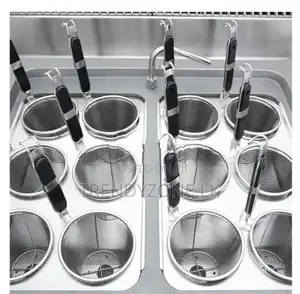 Industrial Pasta Boiler with Cabinet 12 Buckets