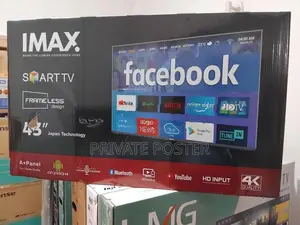 IMAX 43" Smart Android 14 FHD LED Frameless 4K Support TV