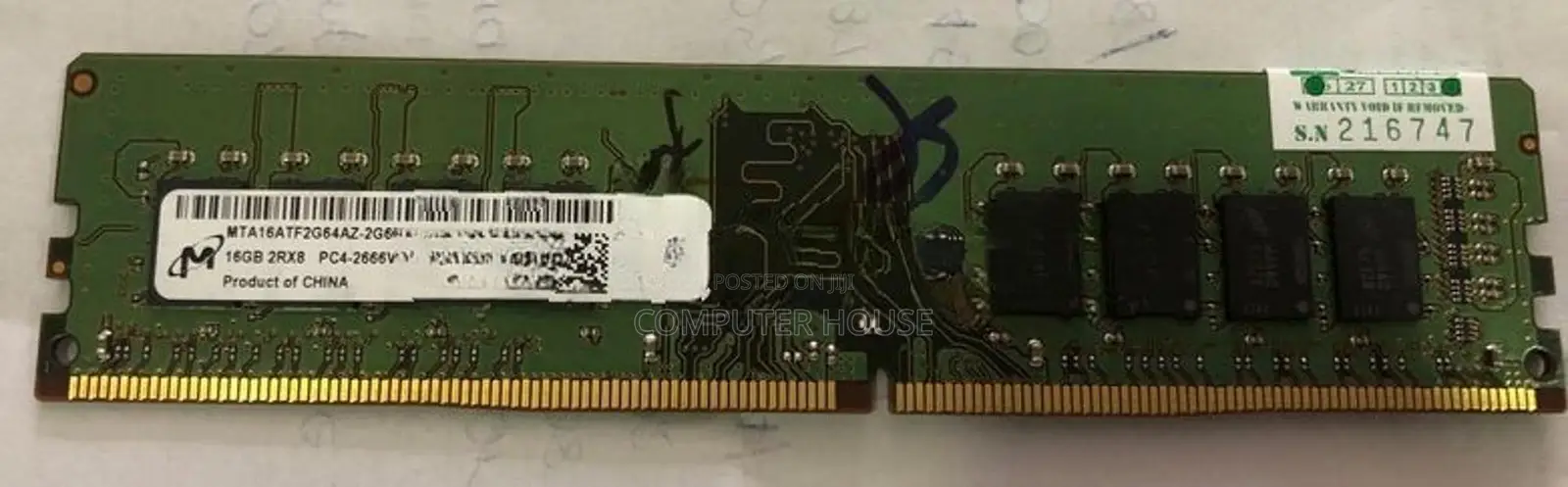 DDR4 16GB RAM Card