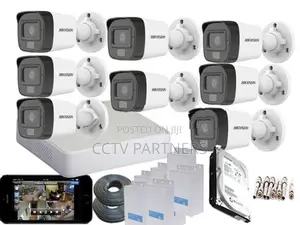 Hikvision 2MP ColorVu Turbo HD Dual light-Voice CCTV 8 Camera Packages