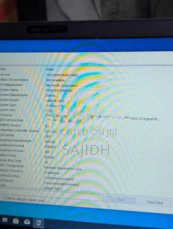DELL LATITUDE I5 8GEN /8 GB RAM /256GB SSD ETC..