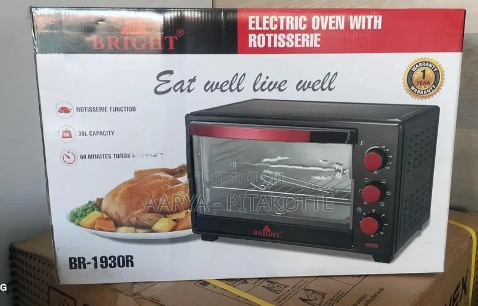 Bright Electric Oven 30L Capacity