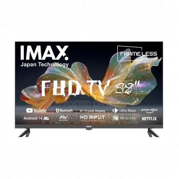 IMAX JAPAN 32" Full HD Android 14 HDR LED Frameless TV