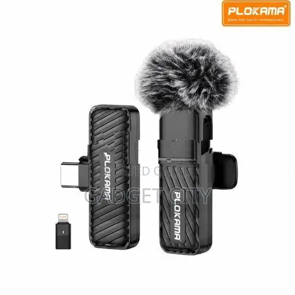 PLOKAMA VM-10 WIRELESS LAVALIER MICROPHONE FOR IPHONE & TYPE-C DEVICES
