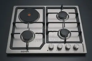 GUVEN (German Technology) 3Gas Burner +1Electric Hot Plate Cooker Hob