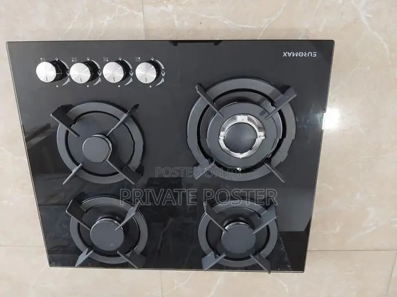 EUROMAX Tempered Glass 4BURNER Gas Cooker Hob