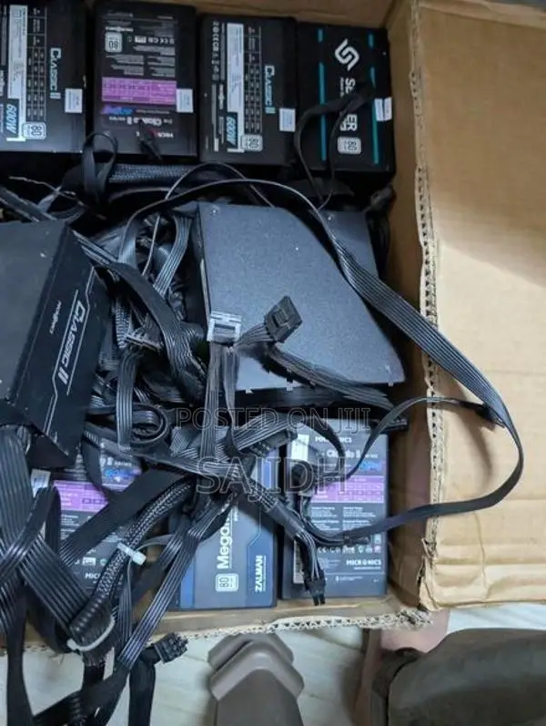 600w 80plus used black wire power supply