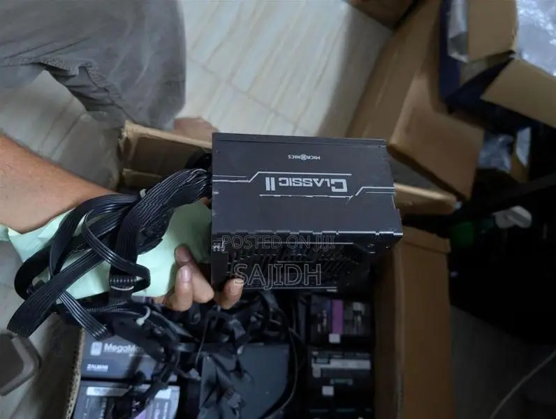 600w 80plus used black wire power supply