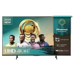New HISENSE 65 inch 4K UHD Smart LED TV (VIDAA OS)