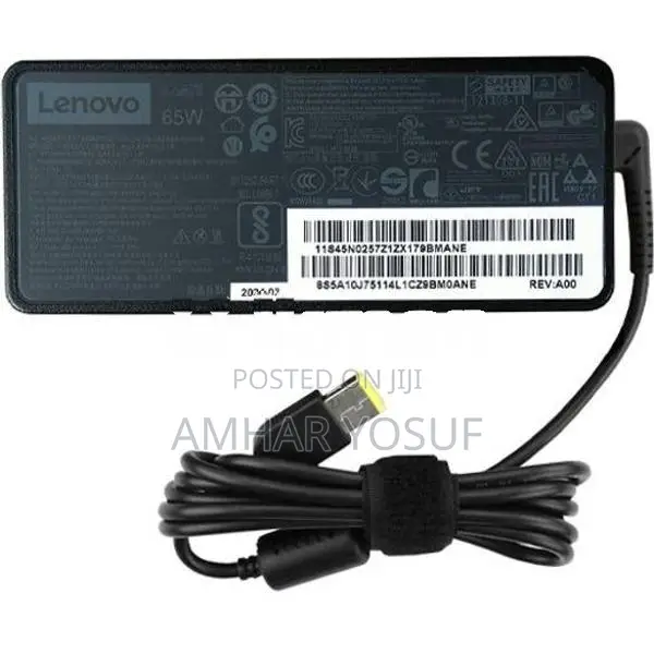 Lenovo 65W Laptop Charger Yellow USB-Type Tip