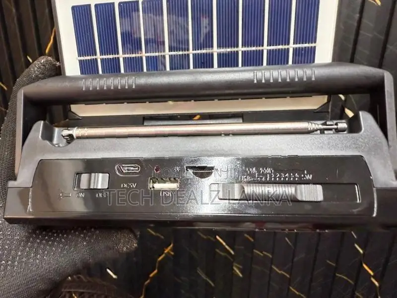 Solar rechargeable Bluetooth radio speaker