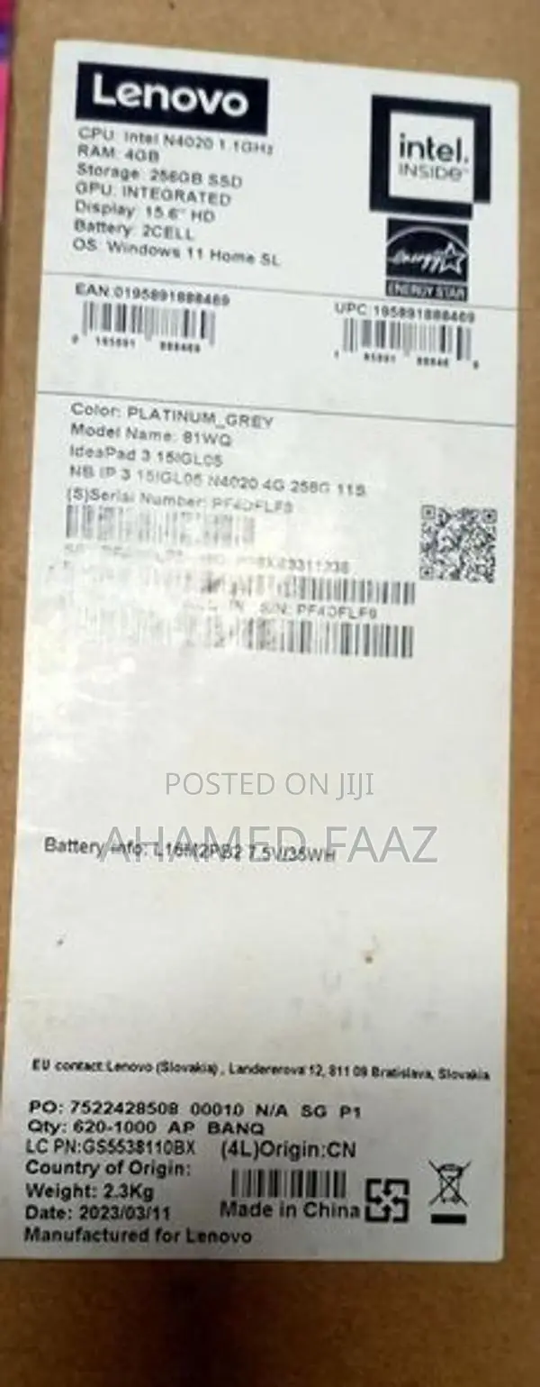 Lenovo ideapad 3