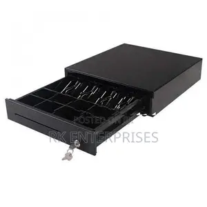 POS Black Cash Drawer 5 Bill 8 Coin