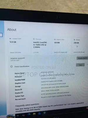 Dell Latitude 5580 I5 7th Gen Laptop