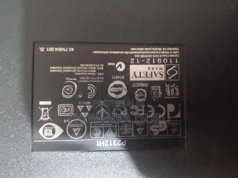 Monitor Dell P2312Ht size 23 inch