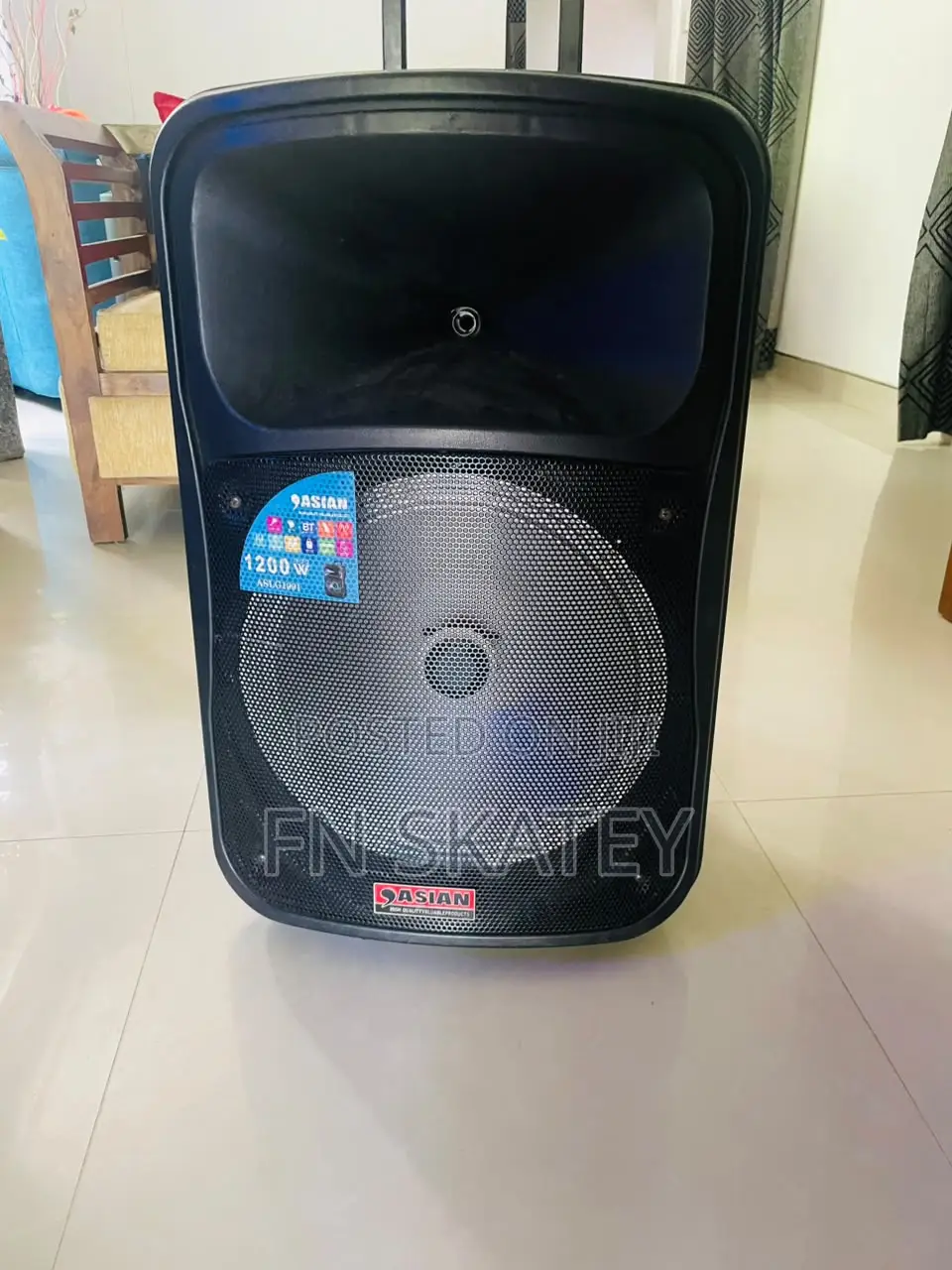 Asian 1200w High Power Trolley Speaker