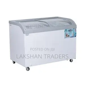 New Abans 260L Curved Glass Top Freezer