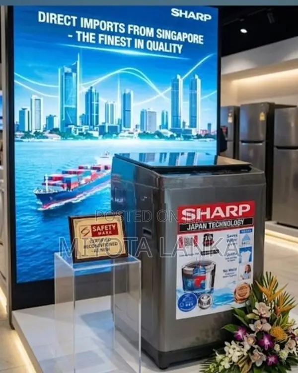 Sharp, Fully Automatic Washing Machine.
