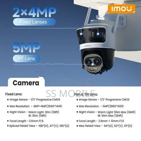 IMOU Cruiser Pano Z WIFI 3 Lens PTZ Camera