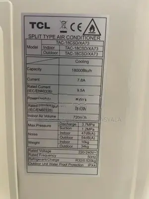 TCL 18000btu Inverter AC