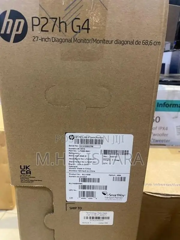 HP P27h G4 27’Inch frameless FHD Monitor