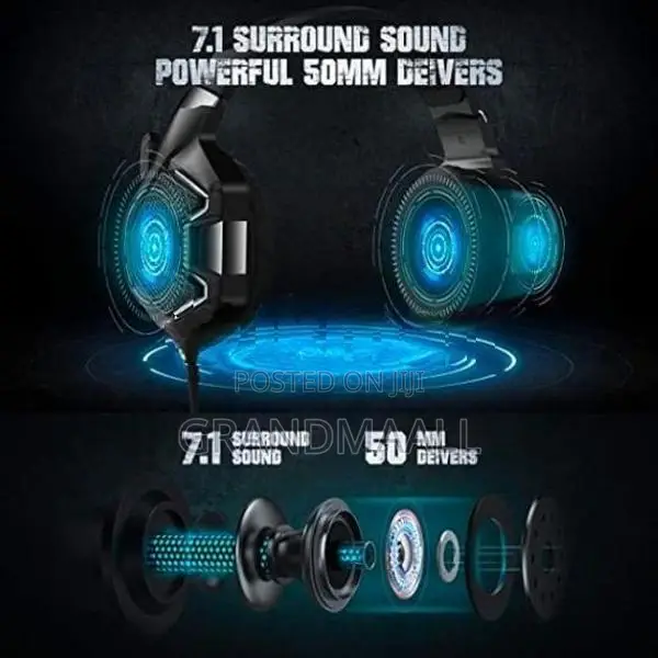 K10 Pro Wired Gaming Headphones with Mic
