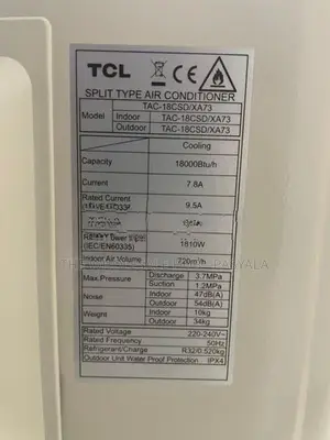 TCL 18000btu Inverter AC
