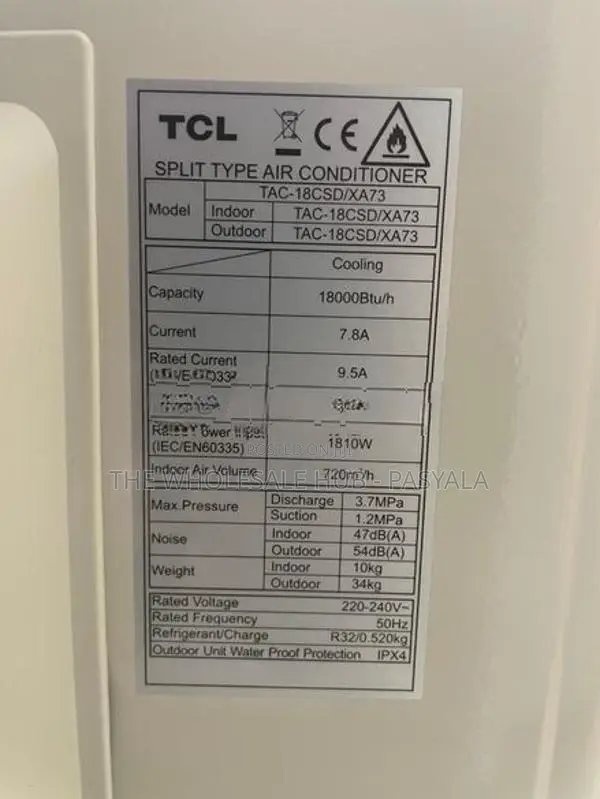 TCL 18000btu Inverter AC