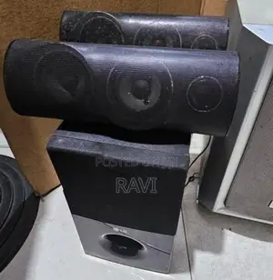 subwoofer, 2 speakers, Amp
