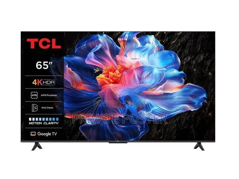 New TCL 65" Smart 4K UHD HDR LED Frameless Google TV (P6K)