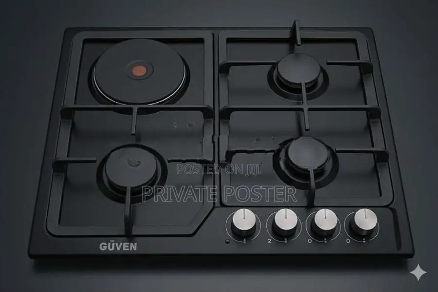 New GUVEN German Technology 3Gas Burner +1Electric Hot Plate Cooker