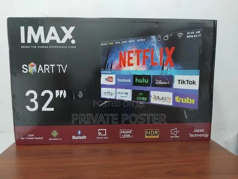 New IMAX (JAPAN) 32" FHD Smart HDR LED Frameless Android 14 TV
