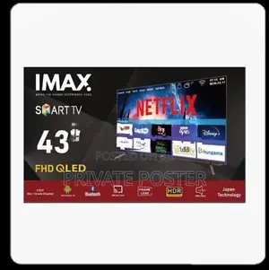 New 43" IMAX QLED Smart Android 14 FHD Frameless LED HDR TV