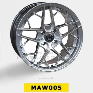 15X7 4X100 HYPER SILVER ALLOY WHEEL