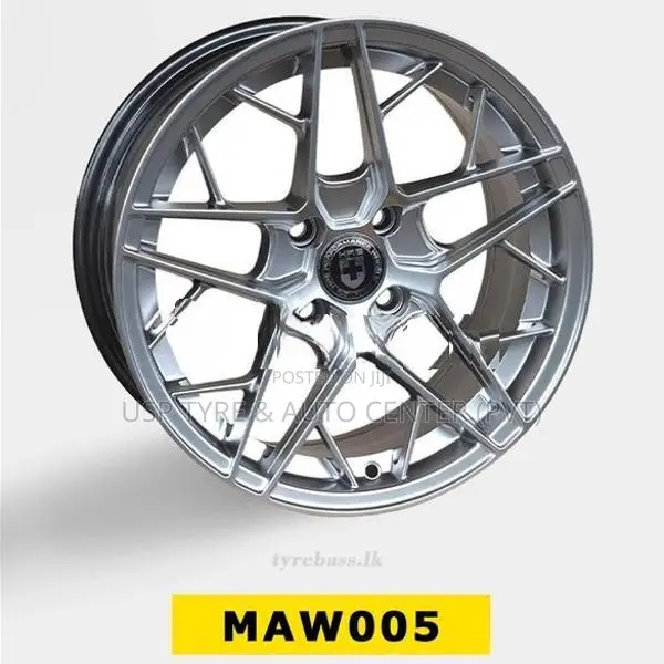 15X7 4X100 HYPER SILVER ALLOY WHEEL