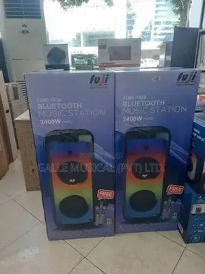 Fuji Portable Bluetooth Speaker + Free 2 Wireless Mic - FUBS-1022