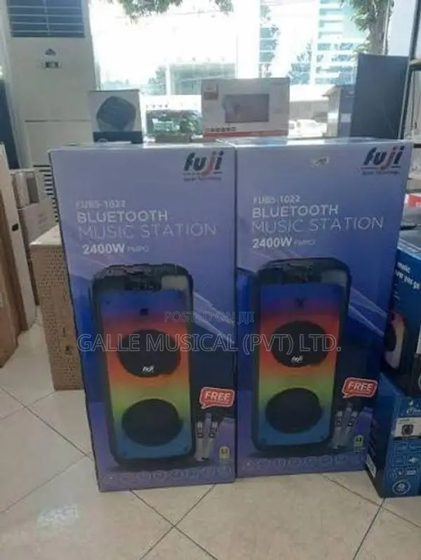 Fuji Portable Bluetooth Speaker + Free 2 Wireless Mic - FUBS-1022