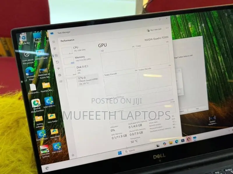 Dell Xeon server Model 16/512GB 15.6”4K NVIDIA