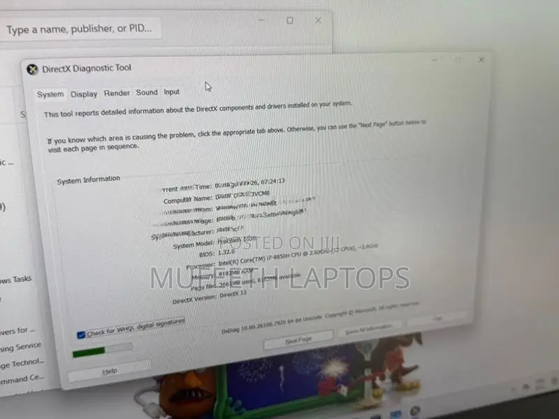Dell Gaming i7 8Gen H processor 8/256GB 4GB NViDIA