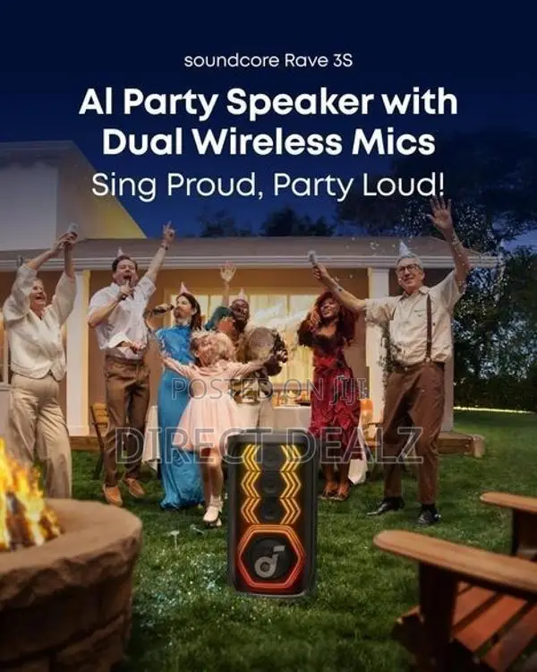 Anker Soundcore Rave 3S with Dual Wireless Mic