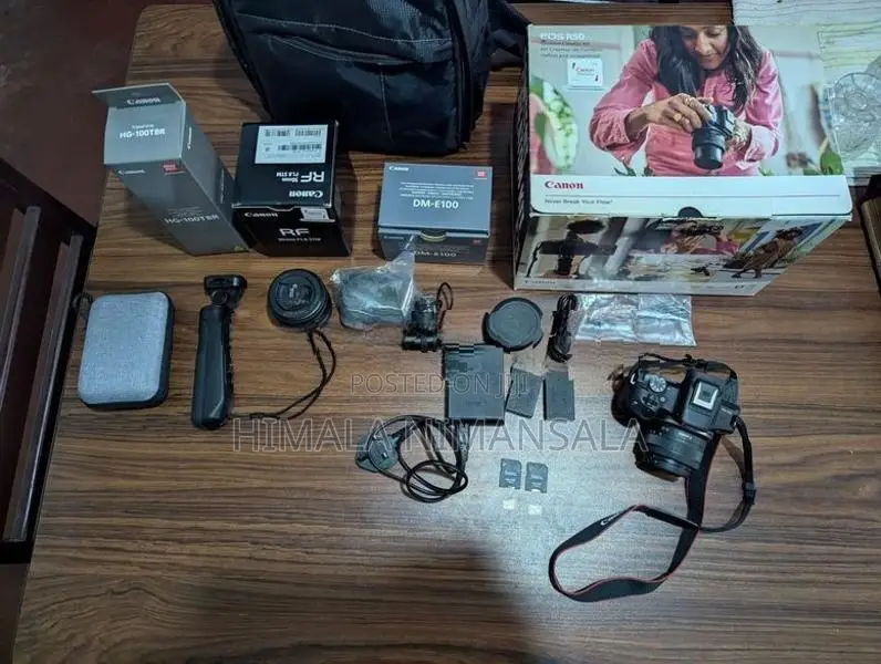 Canon EOS R50 Creator Kit with RF 50mm f/1.8 Lens Full Set