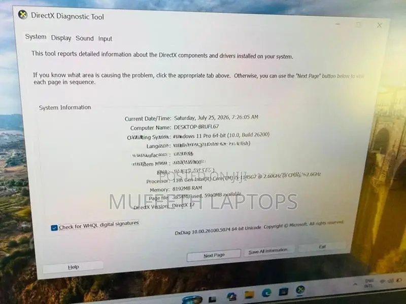 Lenovo i5 11Gen G7 processor 8/256GB