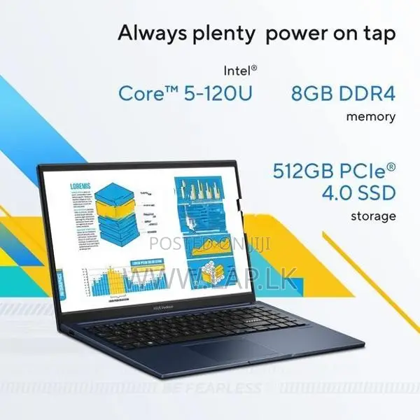 Asus VivoBook X1504VA Core 5 120U–14th GEN 15.6-inch 8GB RAM 512GB NVM