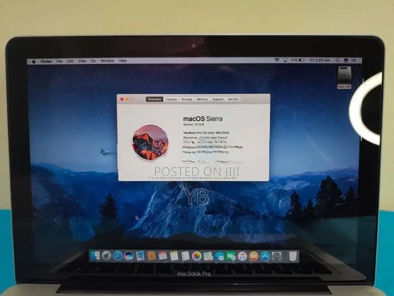 MacBook Pro Intel i5 4GB RAM 500GB Storage