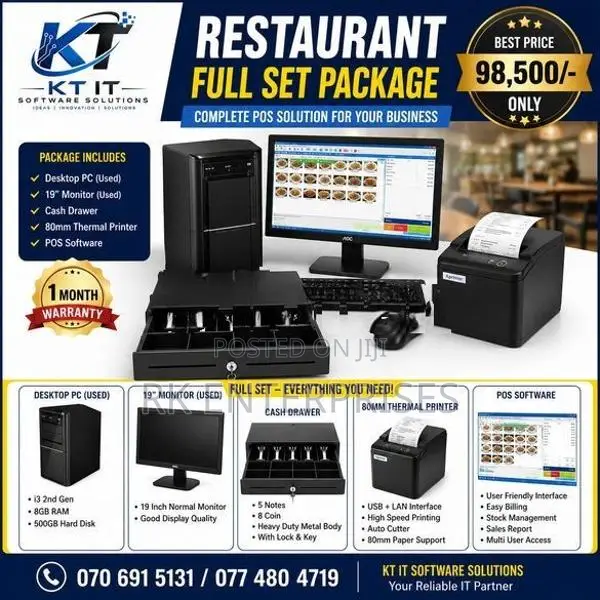 POS Cashier Billing System For Restaurant / Cafe With Reports