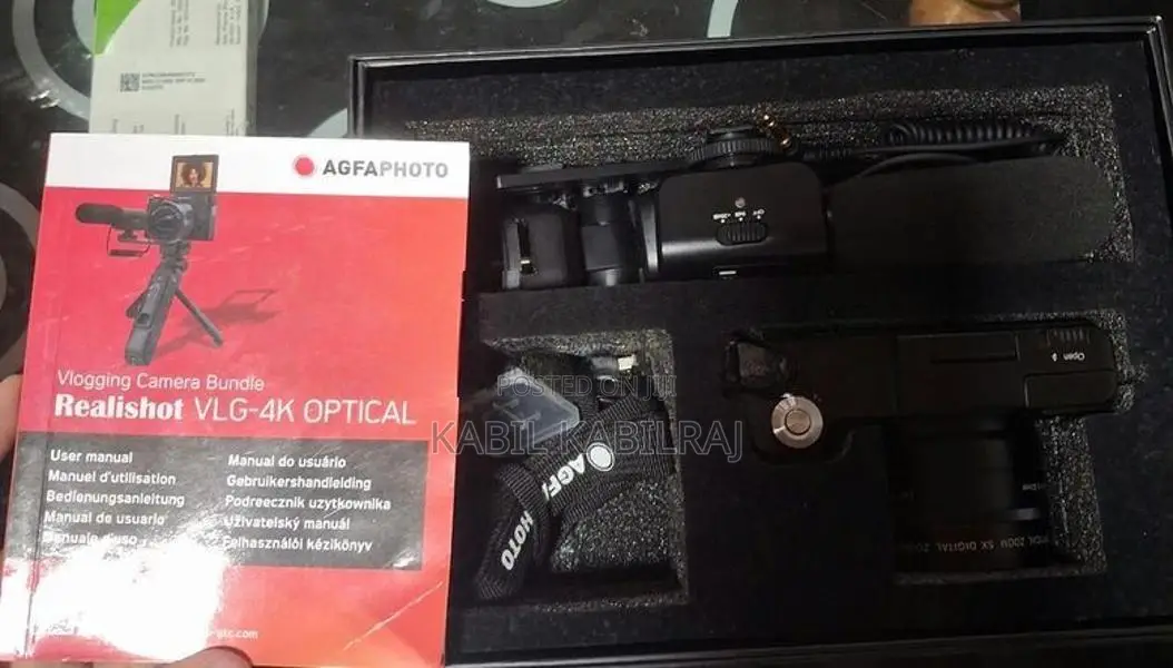 NEW AGFAPHOTO 4K Vlogging Camera – 48MP 5X Optical Zoom Full Kit