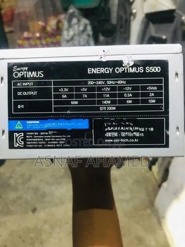 Energy Optimus S500 Power Supply